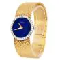 Vintage Piaget Lapis Dial Diamond 18K Mesh Gold Ladies Watch