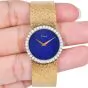 Vintage Piaget Lapis Dial Diamond 18K Mesh Gold Ladies Watch