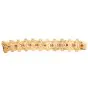 Mario Buccellati Vintage Ruby 18k Gold Leaf Wide Bracelet