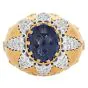 Buccellati Cabochon Sapphire Diamond 18K Gold Cocktail Ring |Doverjewelry|