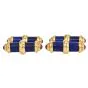 Vintage Cabochon Ruby 18K Gold Blue Lapis Men Cufflinks|Dover Jewelry|