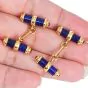 Vintage Cabochon Ruby 18K Gold Blue Lapis Men Cufflinks|Dover Jewelry|