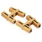 Vintage 0.40cts Ruby 18K Gold Grooved Bar Men Cufflinks|Dover Jewelry|