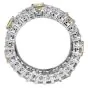 GIA Fancy Intense Yellow 6.60 carat Diamond Platinum Eternity Ring