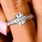 Cartier  French 1.77 Carat Diamond Engagement 1895 collection Platinum Ring