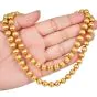 Estate Buccellati 18K Solid Gold Satin Beaded Ball Link Necklace|Dover Jewelry|