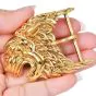 Estate David Webb Lion Head 18K Yellow Gold Belt Buckle ||Dover Jewelry