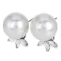 17mm Southsea Pearl Platinum 18K Gold Statement Earrings