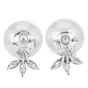 17mm Southsea Pearl Platinum 18K Gold Statement Earrings