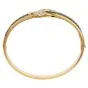 Estate 16.75cttw Diamond Emerald 18K Gold Statement Bangle Bracelet |Dover Jewelry|