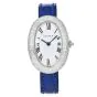 Cartier Baignoire Diamond 18K Gold Iconic Leather Watch|Dover Jewelry|
