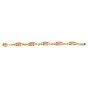  Estate La Triomphe Coral 18K Gold Cabochon Link Bracelet|Dover Jewelry|