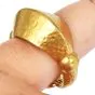 Vintage Ilias Lalaounis 22K Gold Hammered Dome Statement Ring|Dover Jewelry|