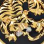 Large Estate Diamond Emerald 18K Gold Black Agate Tiger Pendant|DoverJewelry|