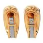 Estate BVLGARI Pink Tourmaline Cabochon 18K Gold Clip-On Earrings|Dover Jewelry|