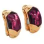 Estate BVLGARI Pink Tourmaline Cabochon 18K Gold Clip-On Earrings|Dover Jewelry|