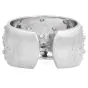 Vintage Buccellati 2.75cts Diamond 18K White Gold Rigato Tulle Cuff Bracelet