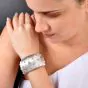 Vintage Buccellati 2.75cts Diamond 18K White Gold Rigato Tulle Cuff Bracelet