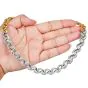 Estate 5.08cts Diamond 18K Two Tone Fancy Link Statement Choker Necklace