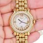 Chopard Happy Sport 18K Yellow Gold Diamonds Ruby Watch Ref 4144 |Dover Jewelry|
