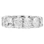 GIA 10.40cttw Cushion Cut Diamond Platinum Eternity Band|Dover Jewelry|