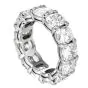 GIA 10.40cttw Cushion Cut Diamond Platinum Eternity Band|Dover Jewelry|