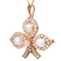 Vintage GIA Natural Saltwater Pearl Old Cut Diamond 18K Gold Brooch Pendant|Dover Jewelry|