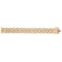 Vintage 16.50cttw Diamond 18K Gold Flower Motif Three Row Bracelet