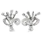 Vintage 6.10cts Diamond Platinum Flower Bouquet Bridal Earrings|Dover Jewelry|
