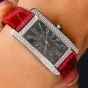 Cartier Tank Americaine Automatic White Gold Diamond Ladies  Watch 2490