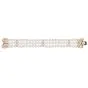 Mikimotto 3.95cts Diamond Pearl 18K Gold Three Strand Flower Bracelet|Dover Jewelry|