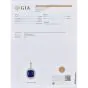 GIA Certified Tanzanite 55.64carats Diamond 18K White Gold Collectors Pendant|Dover Jewelry|