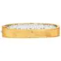 Vintage Diamond 18K Two Tone Gold Floral Lace Bangle |Dover Jewelry|