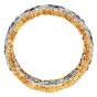 Vintage Buccellati Diamond Sapphire Ruby 18K Gold Floral Eternity Ring|Dover Jewelry|