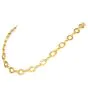 Vintage 18K Gold Textured Oval Link Toggle Chain Necklace|Dover Jewelry|