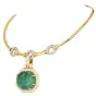 David Webb GIA 68.75 carat Carved Emerald Diamond 18K Pendant Necklace|Dover Jewelry|
