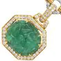 David Webb GIA 68.75 carat Carved Emerald Diamond 18K Pendant Necklace|Dover Jewelry|