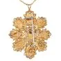 Vintage Coral Diamond 18K Gold Large Floral Brooch Pendant|Dover Jewelry|