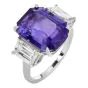 GIA 11.27 Carat Ceylon Sapphire & Diamond Three-Stone Engagement Ring 