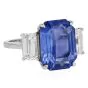GIA 11.27 Carat Ceylon Sapphire & Diamond Three-Stone Engagement Ring 