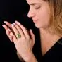 AGL Certified Heart Colombian 3.00carat  Emerald 18K Gold Statement Ring|Dover Jewelry|