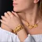 Federico Buccellati Vintage 18K Gold Maple Leaf Cuff Bracelet|Dover Jewelry|