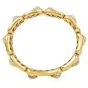 Marina B Circa 1980 Mother of Pearl 18K Gold Link Cuff Bracelet|Dover Jewelry|