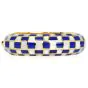 Tiffany & Co.  Lapis  lazuli  Mother of Pearl 18K Gold l Bangle Bracelet|Dover Jewelry|