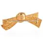 Vintage Buccellati 18K Gold Italian Woven Textured Bow Brooch |Dover Jewelry|