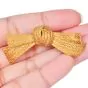 Vintage Buccellati 18K Gold Italian Woven Textured Bow Brooch |Dover Jewelry|