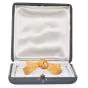 Vintage Buccellati 18K Gold Italian Woven Textured Bow Brooch |Dover Jewelry|