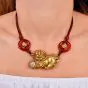 Kieselstein-Cord Foo Dog Diamond 18K Gold Oriental Pendant Necklace|Dover Jewelry|