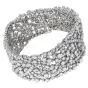Estate 28.50 carats Diamond 18K White Gold Wrap Bracelet|Dover Jewelry||