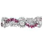Vintage  Ruby 27.70carats Diamond Platinum Floral Wrap Bracelet |Dover Jewelry|